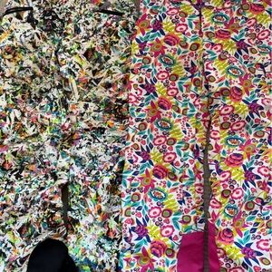 Spyder Pink Ski Pants (2) Colorful Pattern